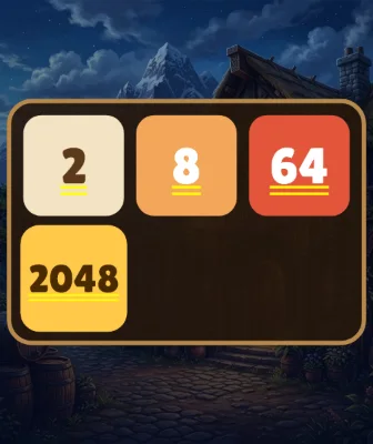 2048 Enana Edition cover: number tiles on a wooden board