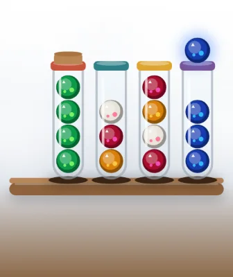 Glass Gemstones Sort cover: glass tubes filled with coloured opals
