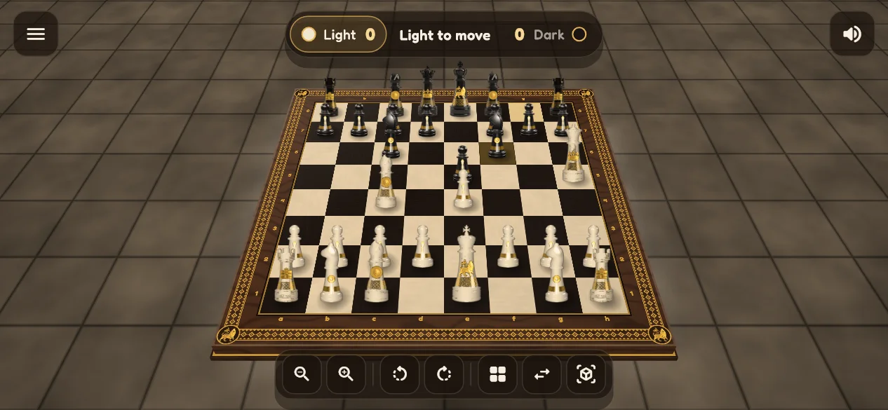 Ethiopian Ancient Chess: a game in progress on a carved 3D board